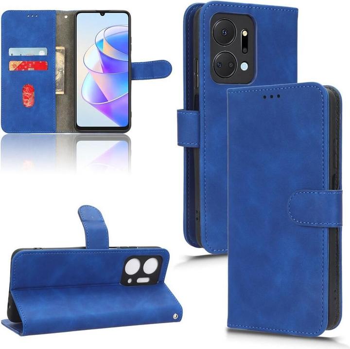 Image du produit Cover-Discount Honor X7a - Etui en cuir bleu (Honor X7a)