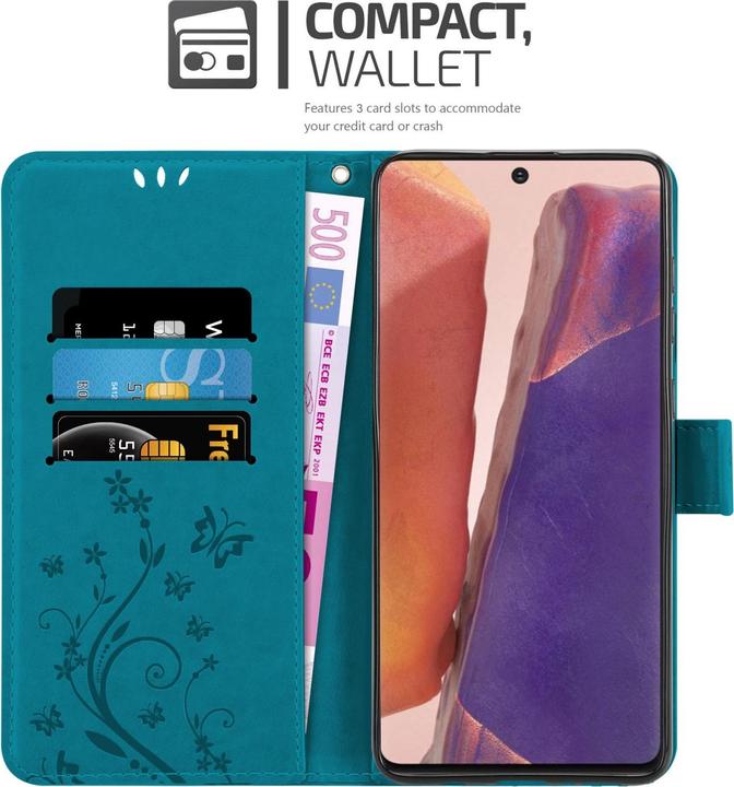 Image du produit Cadorabo Flower Book Housse pour Samsung Galaxy NOTE 20 (Samsung Galaxy Note 20)