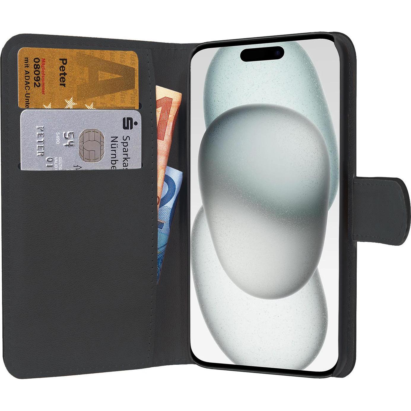 Thumbnail - Pedea Book Cover Classic (Apple iPhone 15 Plus), Smartphone Hülle, Schwarz