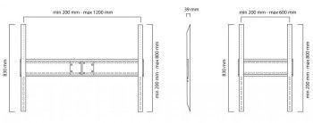 Produktbild Neomounts Lfd-W1500 (Wand, 150 kg)