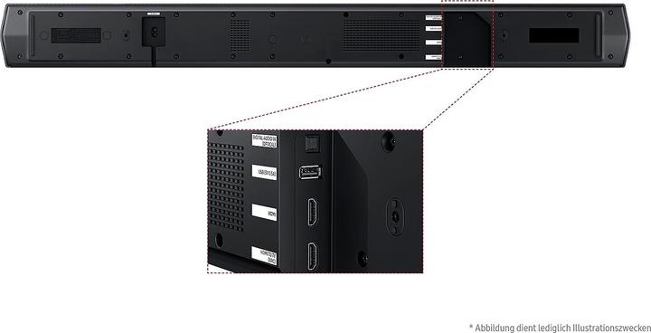 Actual product image Samsung B-Series Soundbar HW-B760GF (schwarz, 5.1-Kanal, Q-Symphony, Adaptive Sound, 400 Watt (RMS)) (5.1 channels)