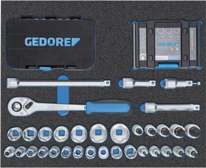 Image du produit Gedore WSL-M-TS-172 - Acier inoxydable - Bleu - 6 tiroir(s) - 625 mm - 903 mm - 510 mm (172x)