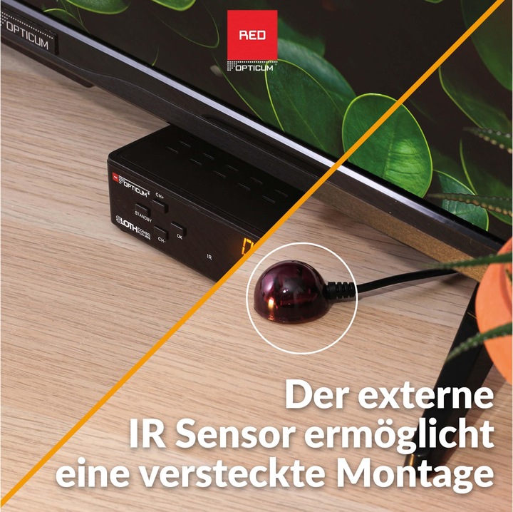 Immagine prodotto Opticum Ricevitore SAT Red Sloth Combo più mini (DVB-T/T2, Slot CI+)