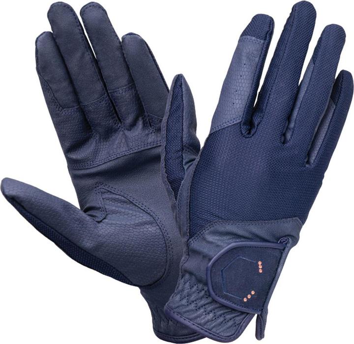 Actual product image Coldstream Rhinestone trimmed riding gloves Next Generation Blakelaw mesh material (L)