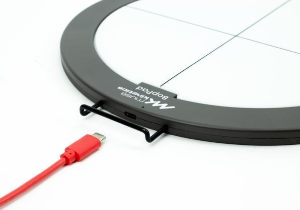 Actual product image Keith McMillen Bop Pad Red with Mount and Drumsticks