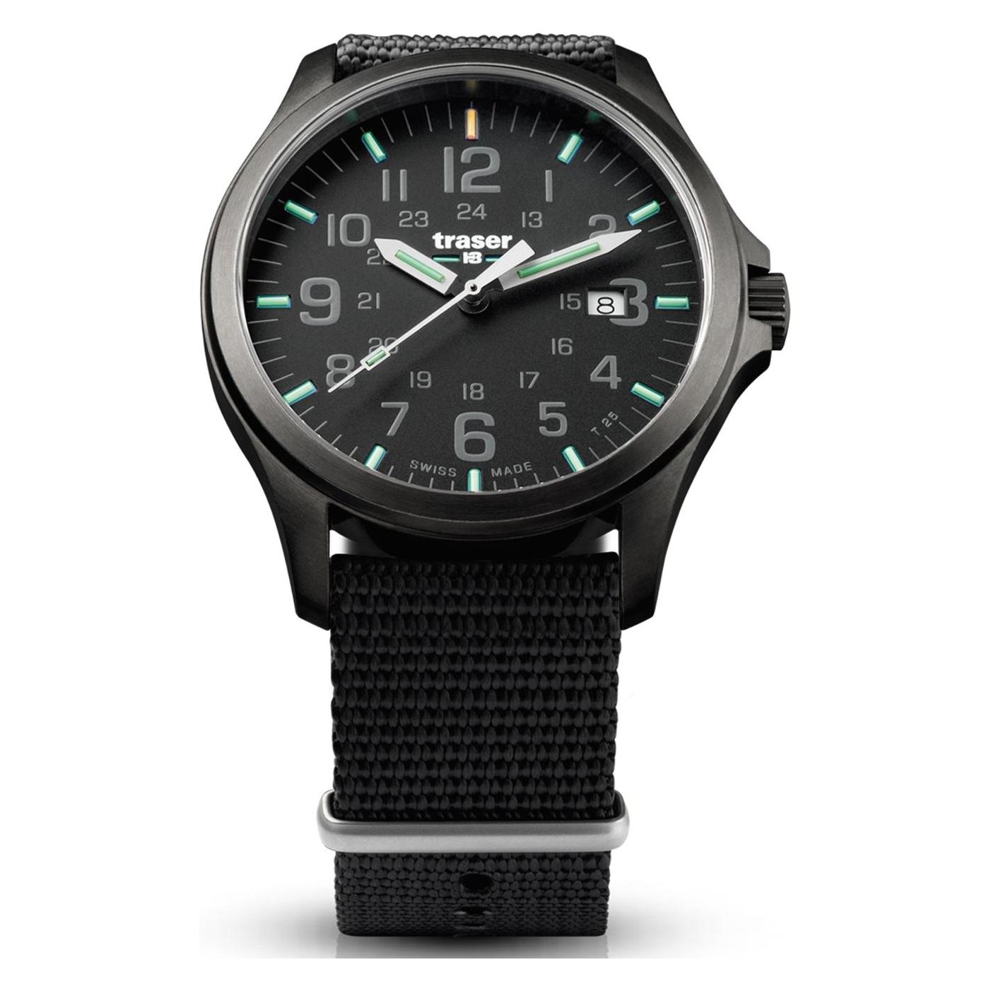 Traser, Armbanduhr, P67 Officer Pro, Schwarz, (Analoguhr, 42 mm)