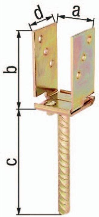 Actual product image Simpson Sst Post support adjustable (Support foot, 1 pcs.)