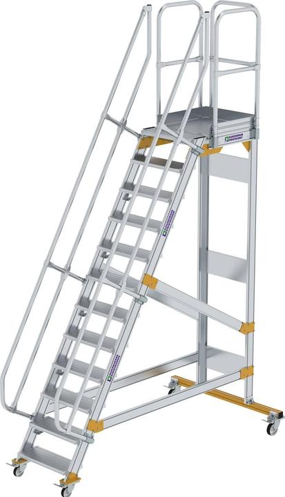 Actual product image Munk Platform stairs mobile 60ï¿½ step width 600 mm 12 steps (Platform ladder, 60 cm)