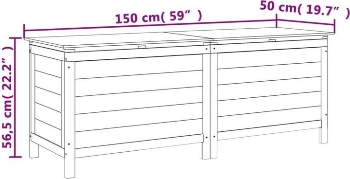 Actual product image vidaXL Gartentruhe