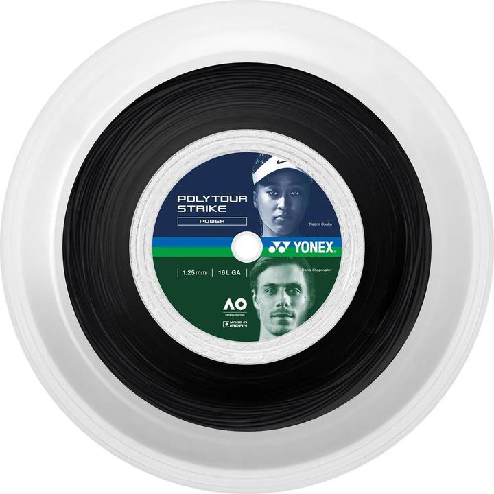 Actual product image Yonex TPTST125-200m Poly Tour Strike reel 200m iron grey, 1.25mm