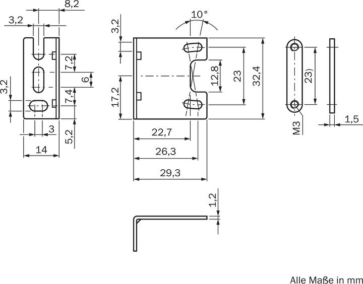 Actual product image Sick Mounting bracket