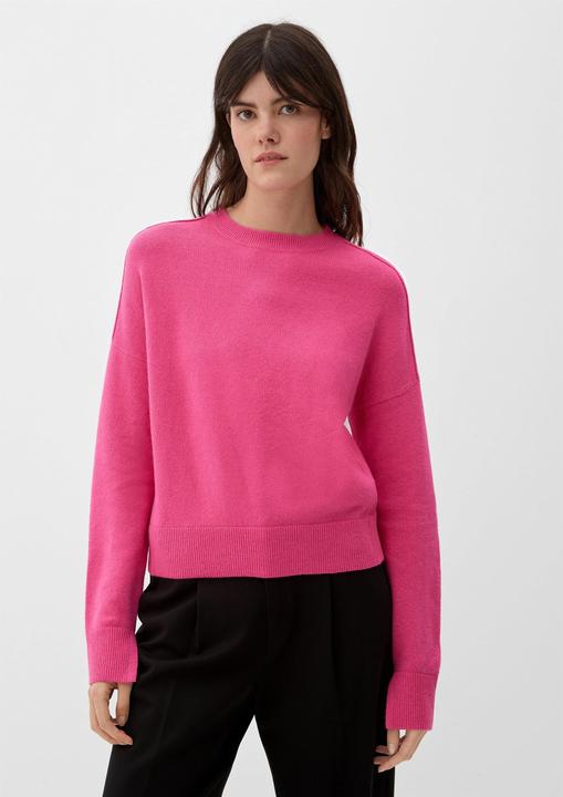 Image du produit s.Oliver Strickpullover Pullover mit geschlitztem Ärmelsaum (44)