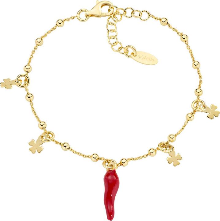 Immagine prodotto Amen Lucky Horns Armband (19 cm, Argento 925, Smalto)