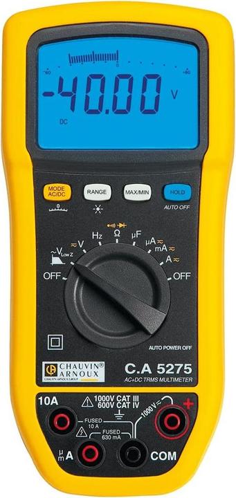 Produktbild Chauvin Arnoux Hand-Multimeter digital C.A 52 (CAT III 1000V, CAT IV 600V, Hand-Multimeter)