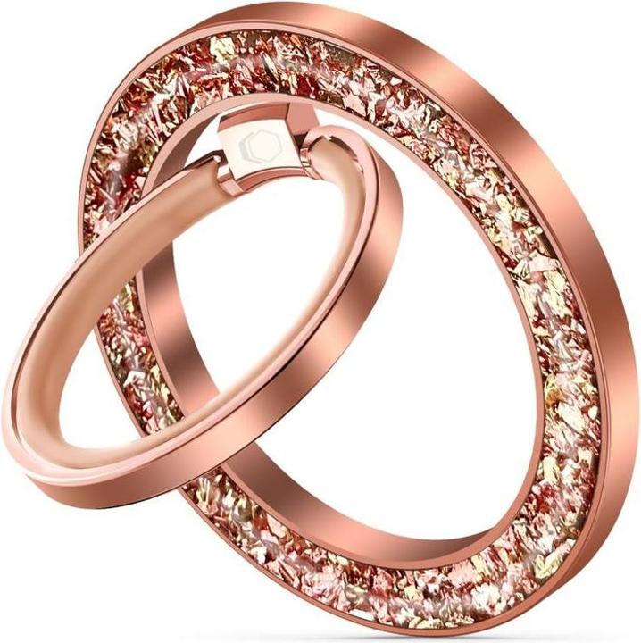 roze met kristallen, roze met kristallen