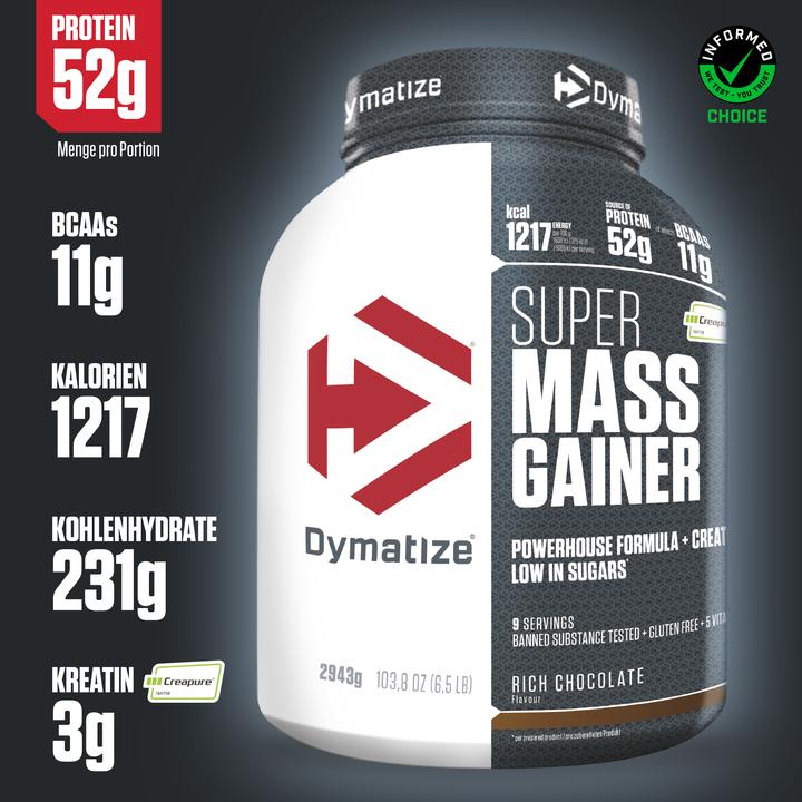 Actual product image Dymatize Super Mass Gainer Chocolate (Chocolate, 1 x, 2943 g)