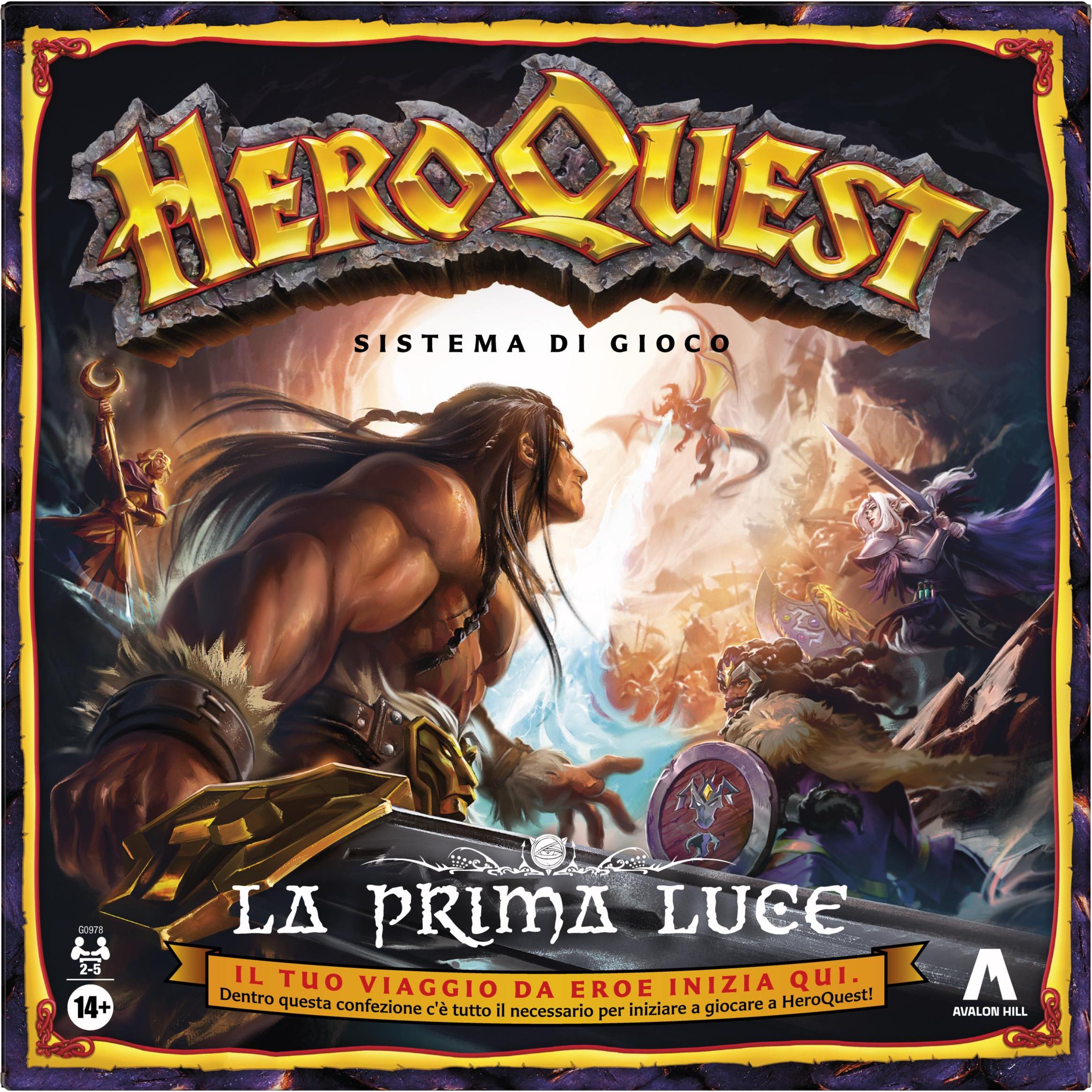 Hasbro Multicolore Heroquest First Light (Italiano, 2 - 5 Giocatori)