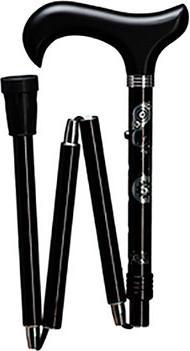 Produktbild Gastrock Deluxe-Schlank-Faltstock Strass-Tattoo schwarz
