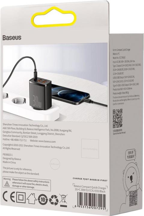 Productafbeelding Baseus Compacte snellader (30 W)