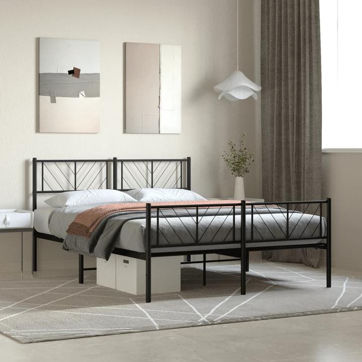 Produktbild vidaXL Metall Bettgestell (140 x 200 cm)