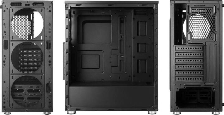 Productafbeelding 1st Cool 1stCOOL skříň RAINBOW 4, Mid Tower, AU, USB 3.0, 4x 120mm RGB Fan, černá (ATX, mATX, Mini-ITX)