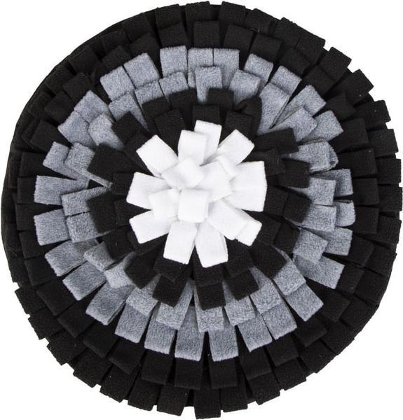 Actual product image Mica Pets Dog toy - search and sniffing rug - black/grey/white - approx. Ø 40 cm