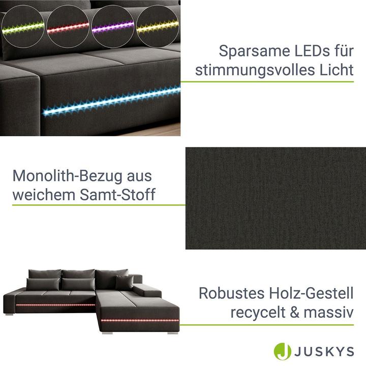 Actual product image Juskys Davos (Sofa landscape)