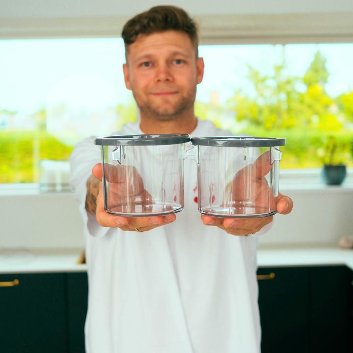 Actual product image Sobczyk - Extra Containers for Ice Cream Maker - 2-Pack - 500 ml