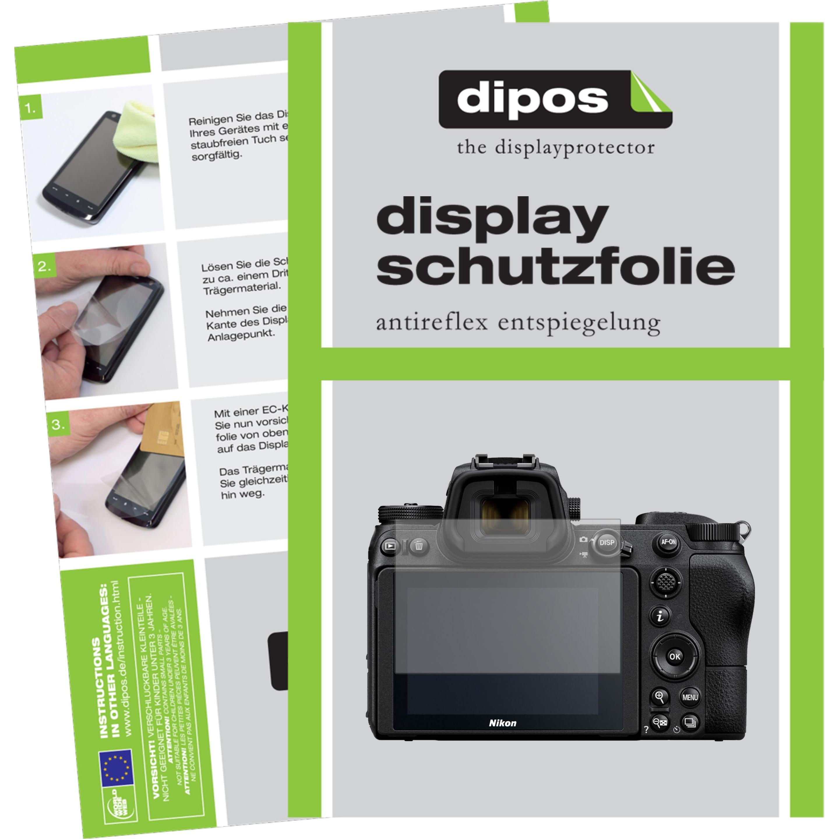 Dipos Displayschutzfolie Antireflex (Displayschutz, Nikon Z6), Kameraschutz, Transparent