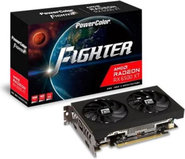 Powercolor VGA Radeon Fighter RX 6500XT 4GB GDDR6 V3 (AXRX 6500XT 4GBD6-DHV3) (4 GB)
