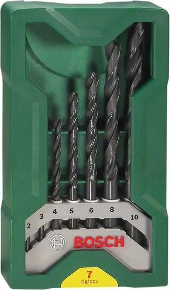 Produktbild Bosch Zubehör Mini-X-Line-Metallbohrer-Set, 7-teilig (10 mm, 2 mm, 3 mm, 4 mm, 5 mm, 6 mm, 8 mm)