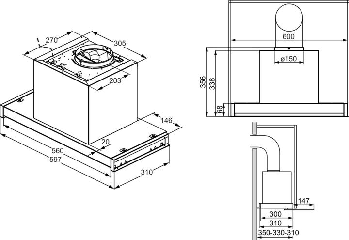 Produktbild Electrolux Dagl6040vi (Flachschirmhaube)