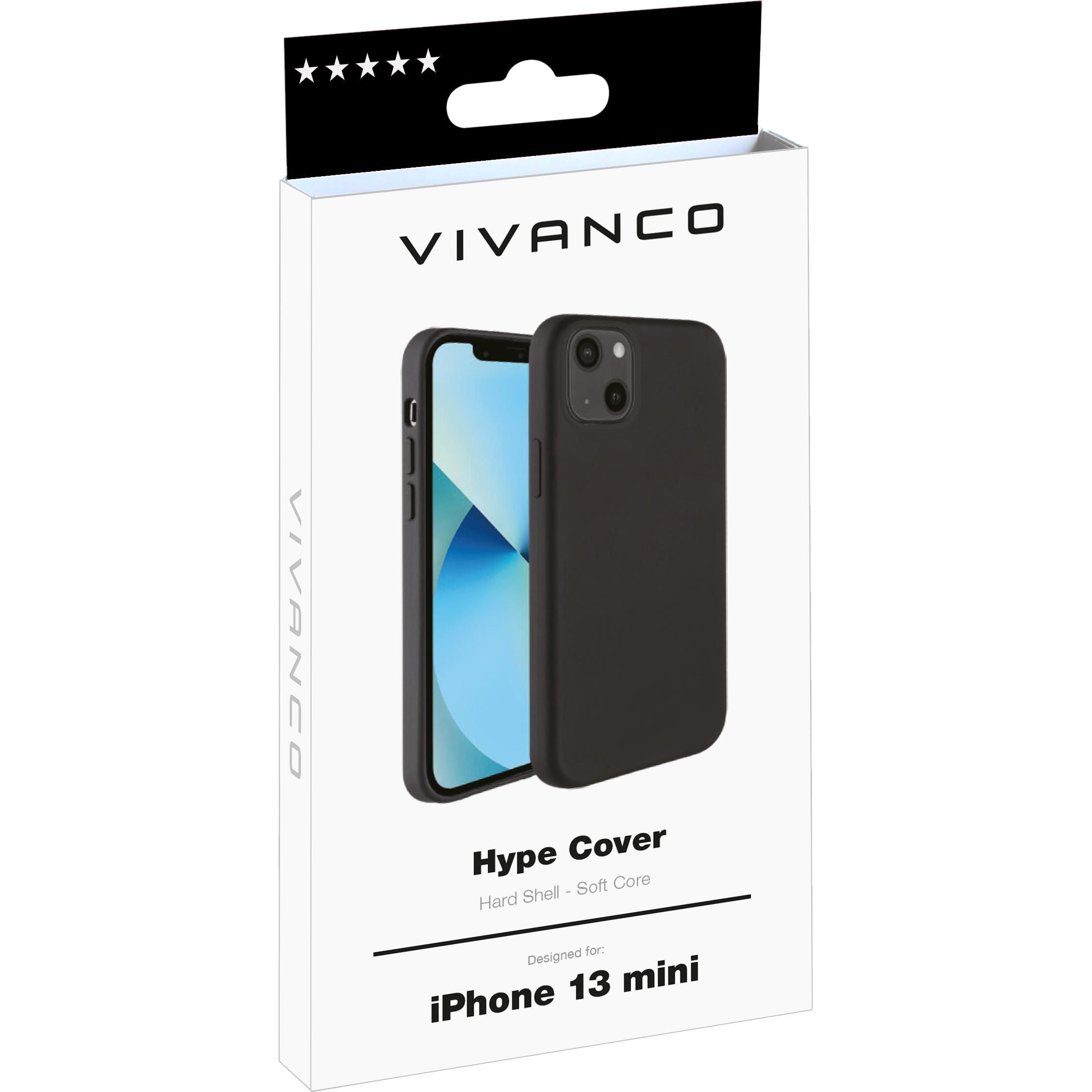 Thumbnail - Vivanco Hype Handy-Schutzhülle 13,7 cm (5.4" ) Cover Schwarz (Apple iPhone 13 mini), Smartphone Hülle, Schwarz