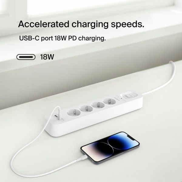 Produktbild Belkin Surgemaster Überspannungsschutz (4 x, 2 m)