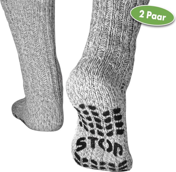 Immagine prodotto Vital Comfort Calzini Stopper, 2 paia (grigio chiaro) (35 - 38)