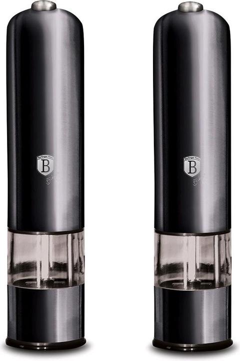 Actual product image BerlingerHaus Elektrische Pfeffer- und Salzmühle 2er-Set Carbon Pro Edition (Nutmeg, Pepper)