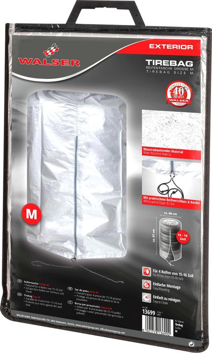Actual product image Walser Tyre bag, robust and waterproof tyre bag 4 tyres 15-16 inch