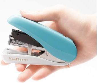 Actual product image Max Stapler Vaimo 11 turquoise blue, flat stapler (32 Sheets)