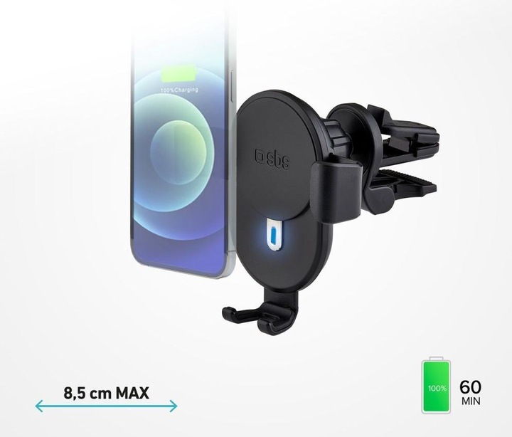 Produktbild SBS TESUPWIR10CLIPSTG Halterung Aktive Halterung Handy/Smartphone Schwarz