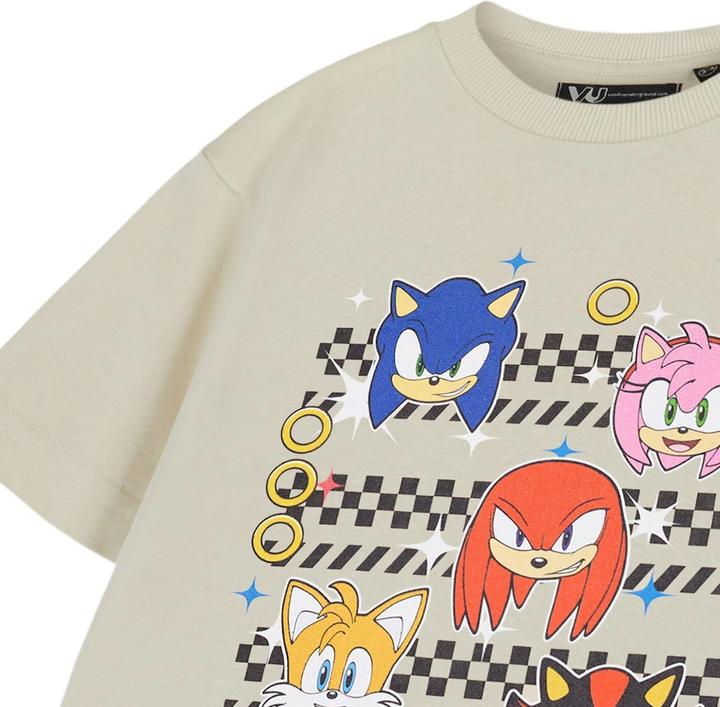 Produktbild Sonic The Hedgehog Group Faces TShirt Jungen kurzärmlig (116)