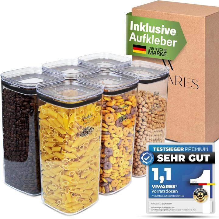 Viwares Luftdichtes Vorratsdosen-Set (2.10 l)
