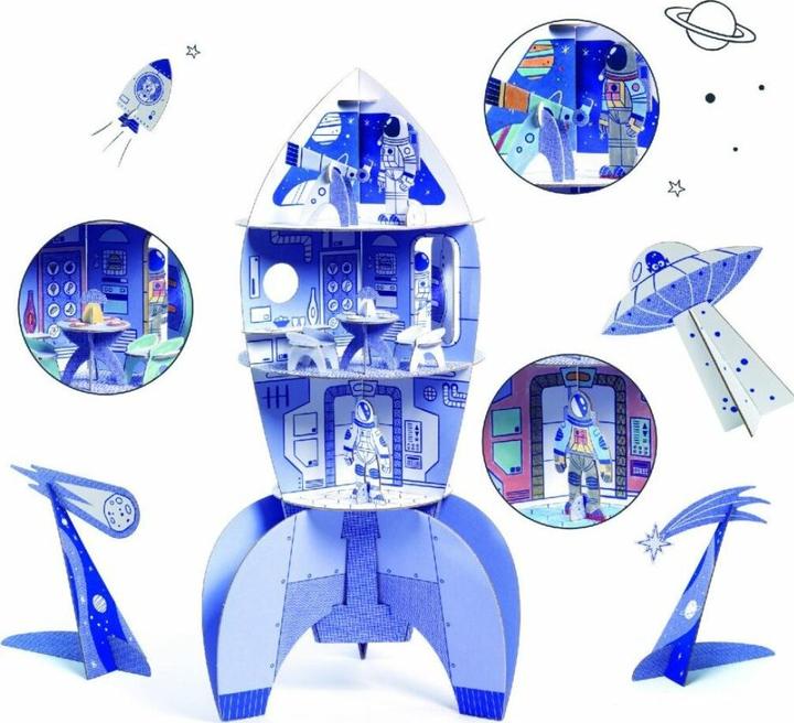 Immagine prodotto Djeco Giochi di raccolta colori - Razzo spaziale