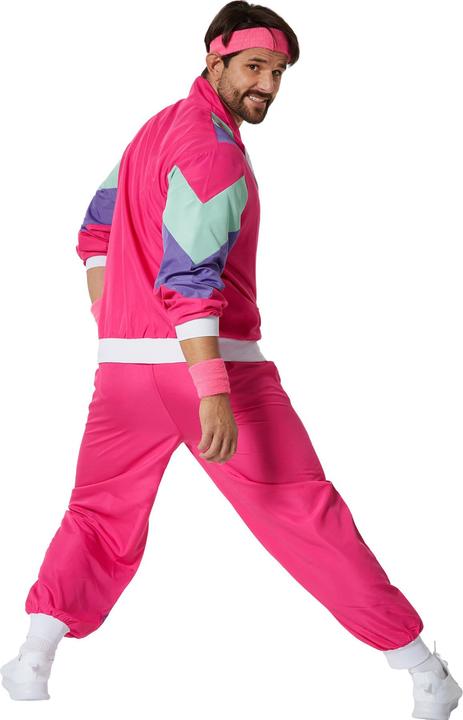 Produktbild tectake Herrenkostüm Retro 80er 90er Jahre Jogginganzug (M)