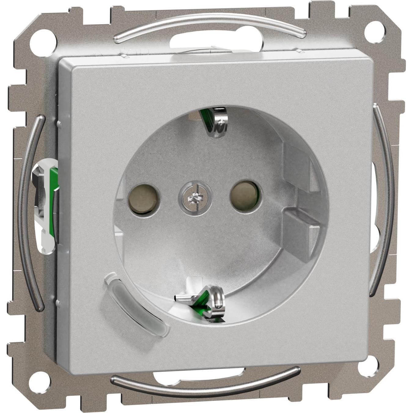 Merten, Presa di corrente, Presa di corrente SCHUKO 16A System M in alluminio