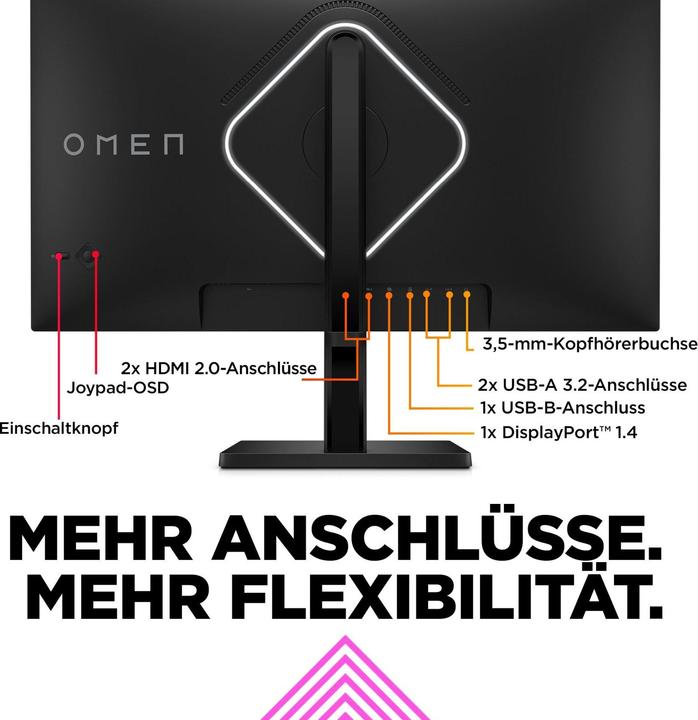 Actual product image HP Omen 27s (1920 x 1080 pixels, 27")