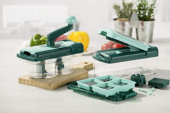 Produktbild Genius Nicer Dicer Fusion, 34-delig, schneiden, raspeln, julienne, spiralförmig, hobeln
