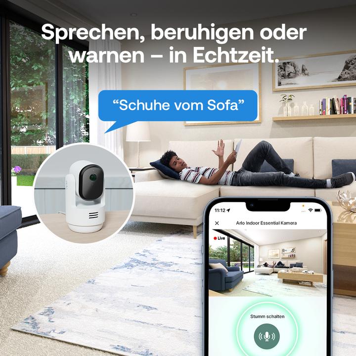 Image du produit Arlo Essential 3 2K PTZ Intérieur Lot de 2 (2304 x 1296 Pixels)