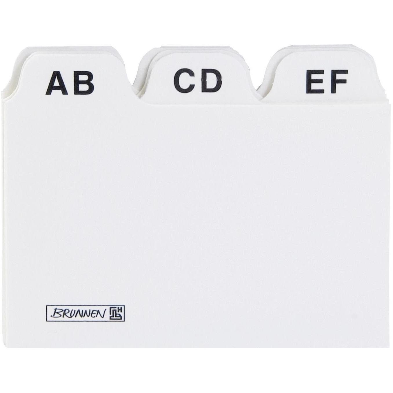 Brunnen, Karteikarten, Karteikarten Register A8 A-Z (A8, 25 x)