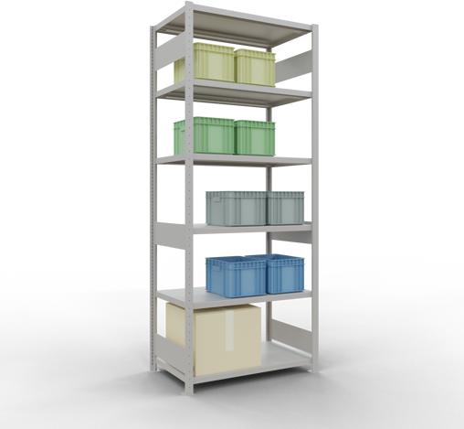 Produktbild Schulte Lagertechnik Stecksystem Grundregal MULTIplus330 mit Längenriegel