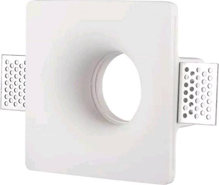 Image du produit V-TAC VT714 GU10 Fitting Square Plâtre Blanc